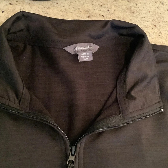 Eddie Bauer Black Pullover Size Medium - Picture 6 of 8